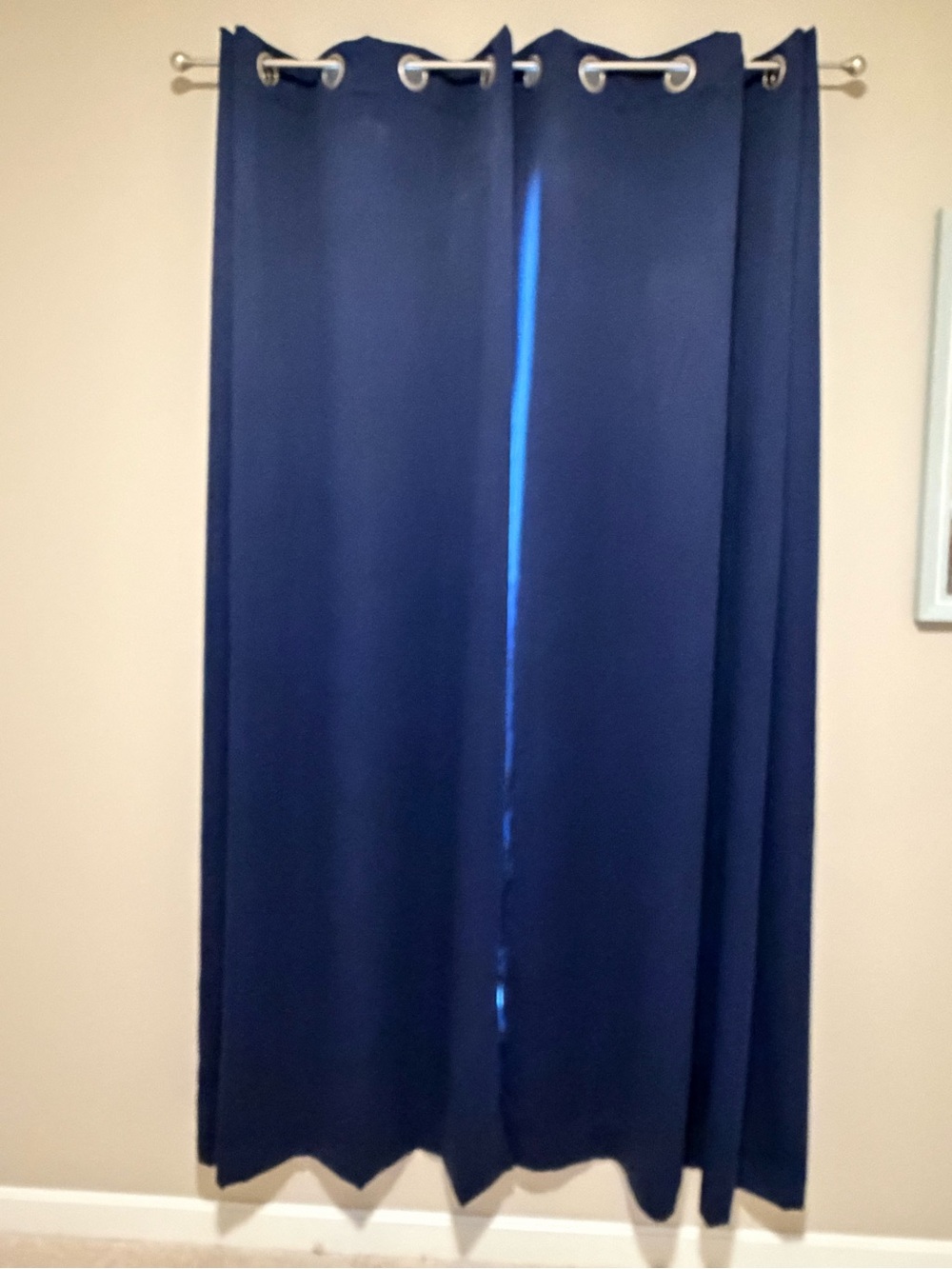 Navy Blue Blackout Curtain Panel